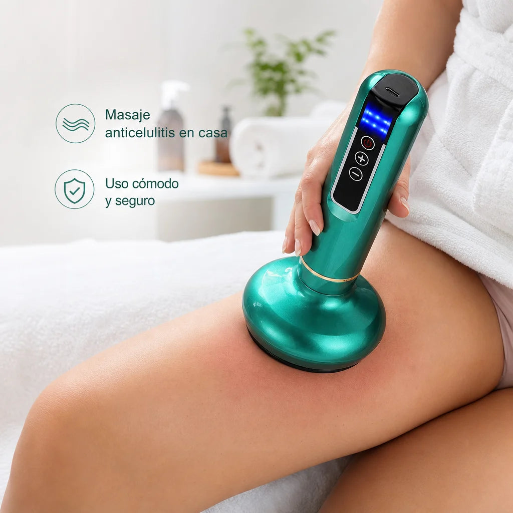 MassagePro CelluVac™ — Masajeador Anticelulítico Succión + Calor